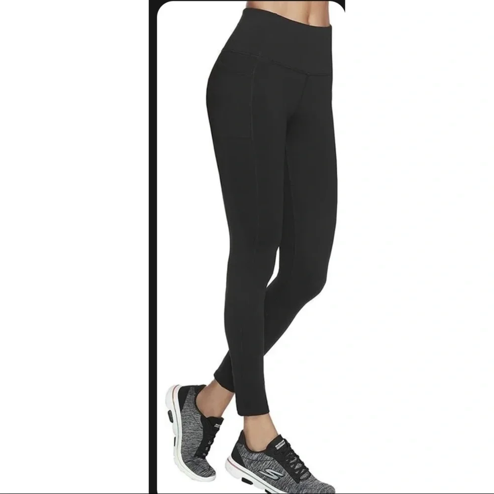 Skechers Women's Gowalk High Waisted Legging Black Size L - Picture 3 of 3